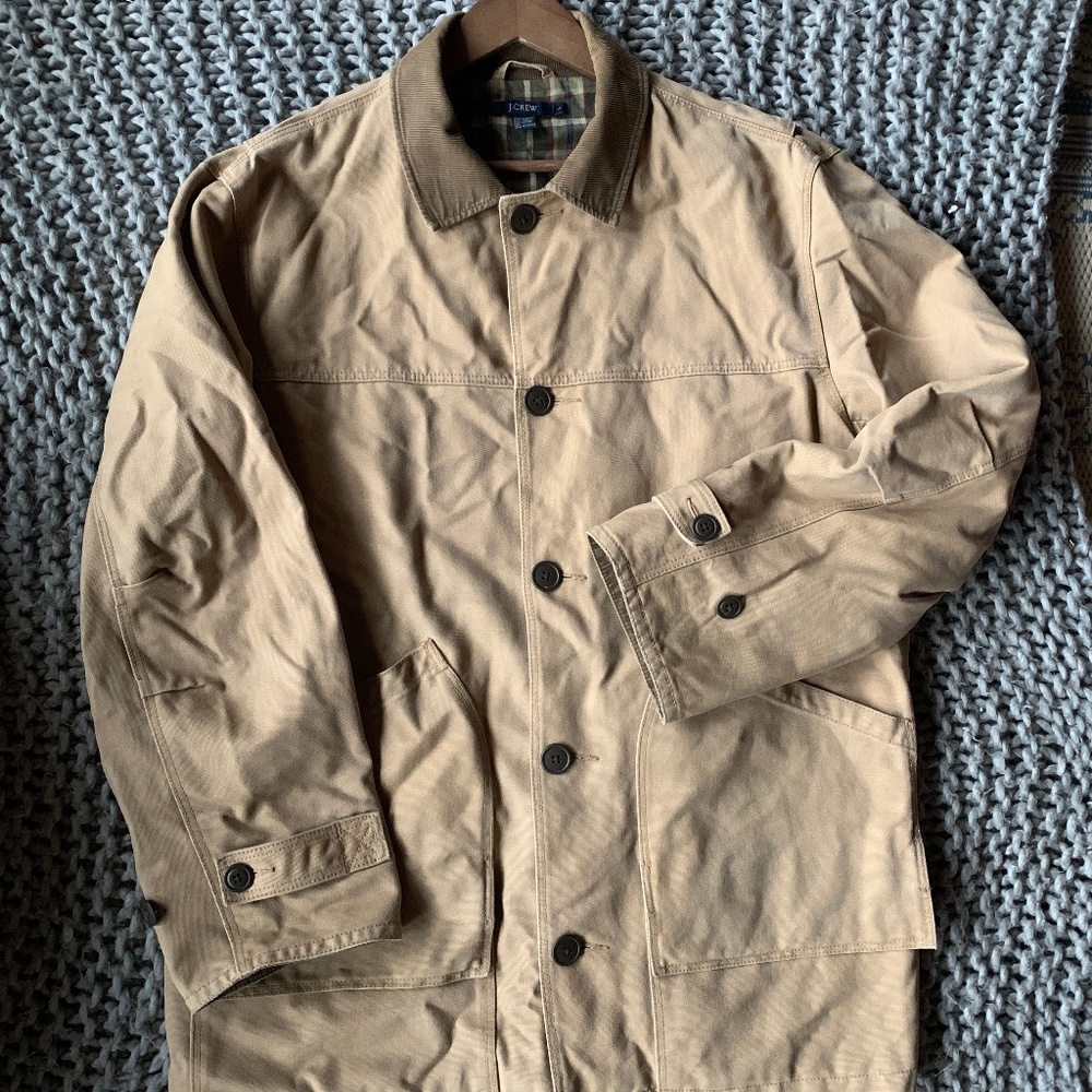 J. Crew flannel lined canvas field jacket